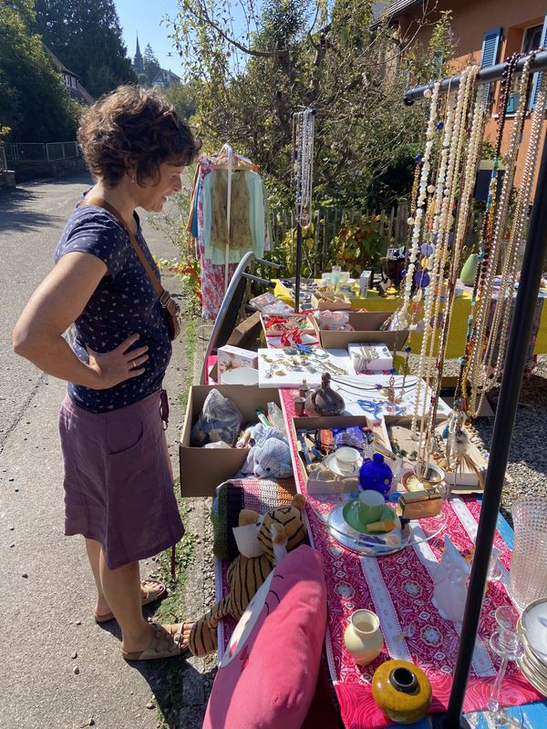 Flohmarkt bei perfektem Herbstwetter